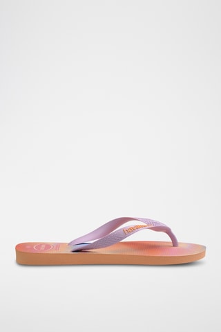 Tongs Top Fashion - Rose et orange