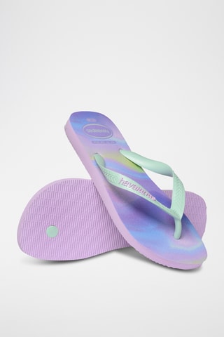 Tongs Top Fashion - Bleu et violet