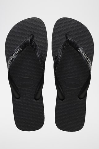 Tongs Top Logo Filete - Noir