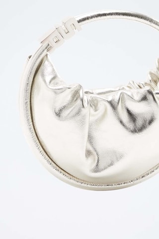 Sac à main en cuir - Argenté