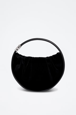 Sac porté épaule en velours - Noir