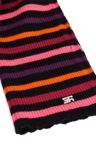 Echarpe en laine - Rose et orange