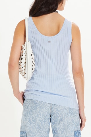 Débardeur en laine - Bleu clair