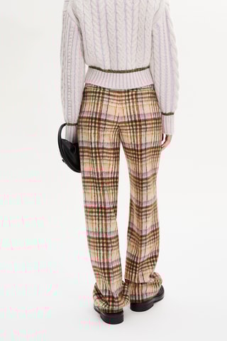 Pull en alpaga et laine - Blanc et lilas