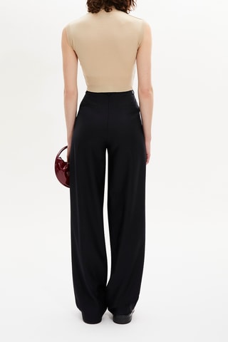 Pull sans manches en mérinos et soie - Sable