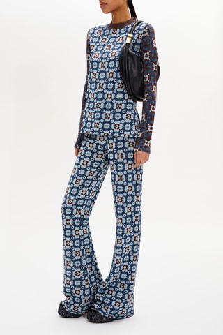 Pull - Bleu et marron