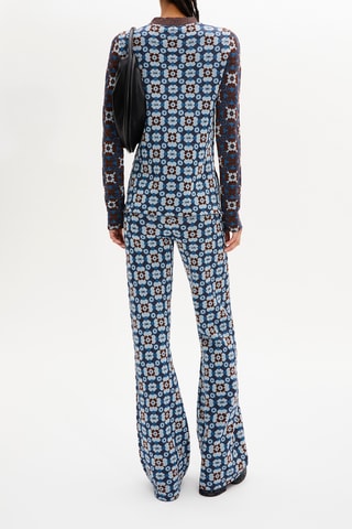 Pull - Bleu et marron