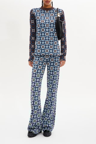 Pull - Bleu et marron