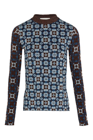 Pull - Bleu et marron