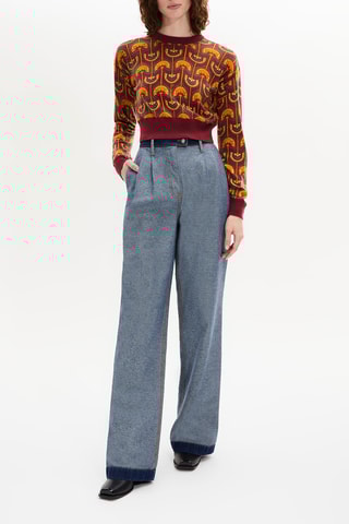 Pull en laine et cachemire - Orange