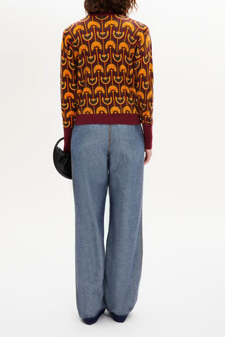 Pull en laine et cachemire - Orange