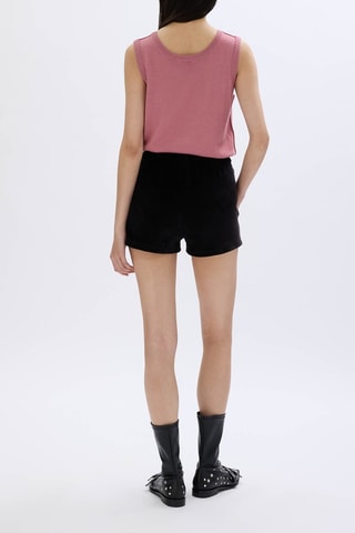 Pull sans manches en mérinos et laine - Rose