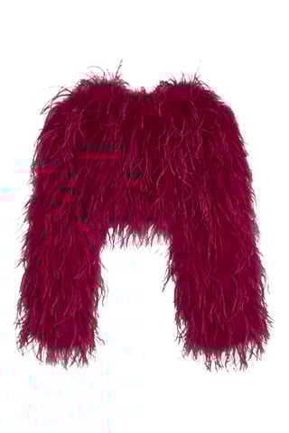 Pull en plumes d’autruche - Fuchsia