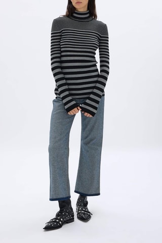 Pull en laine et mérinos - Noir