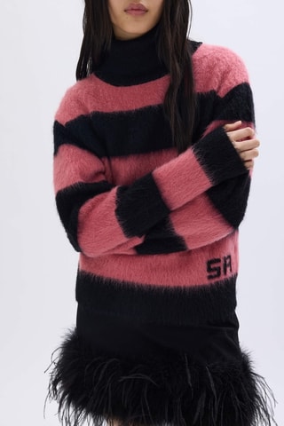 Pull en laine et mohair - Noir