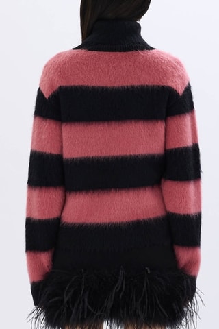 Pull en laine et mohair - Noir