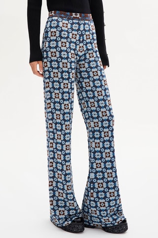 Pantalon flare - Bleu