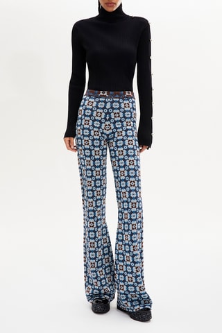 Pantalon flare - Bleu