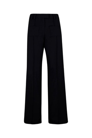 Pantalon droit en laine - Noir