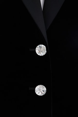 Manteau en velours - Noir