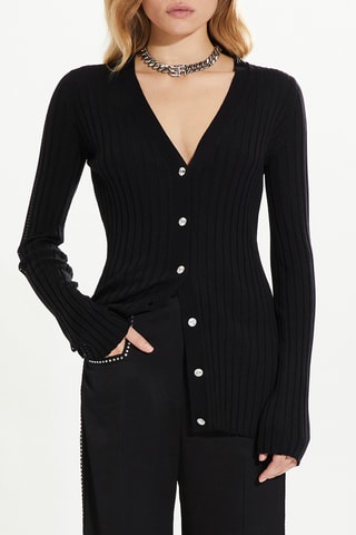Cardigan en laine - Noir
