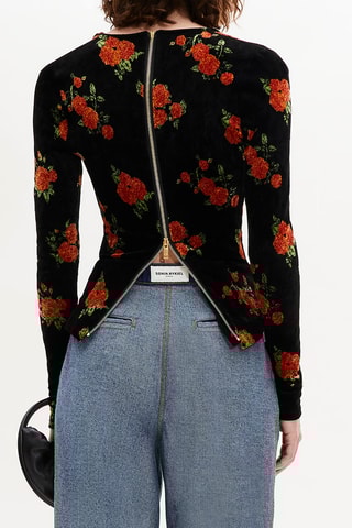 Top - Noir et orange