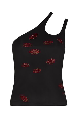 Top asymétrique - Noir