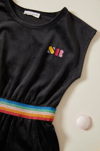 Robe en velours - Noir