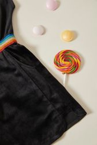 Robe en velours - Noir