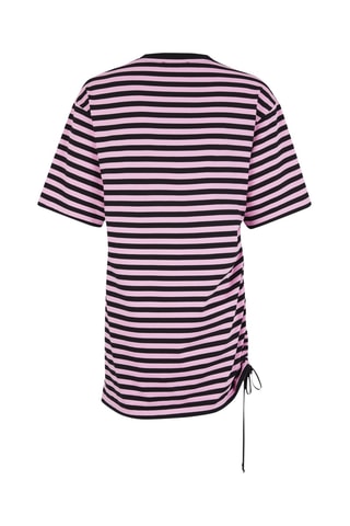 Robe t-shirt - Rose et noir