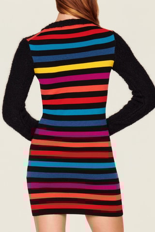 Robe en laine, mohair et alpaga - Noir