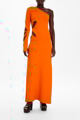 Robe asymétrique - Corail