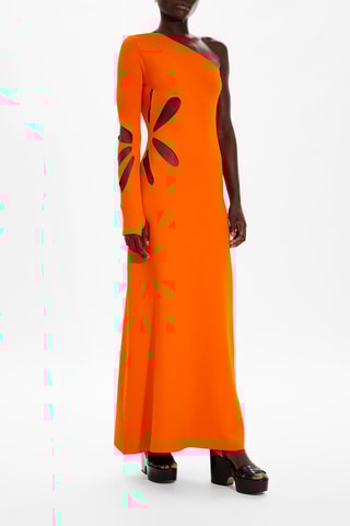 Robe asymétrique - Corail