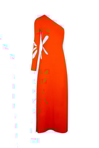Robe asymétrique - Corail
