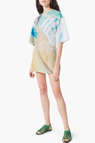 Robe droite en lin - Blanc