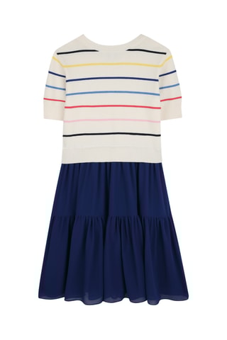 Robe trompe-l’œil - Bleu marine