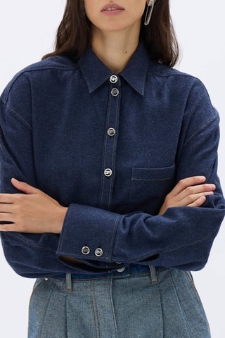 Chemisier -Bleu marine