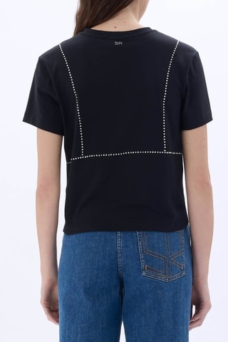 T-shirt en coton biologique -Noir