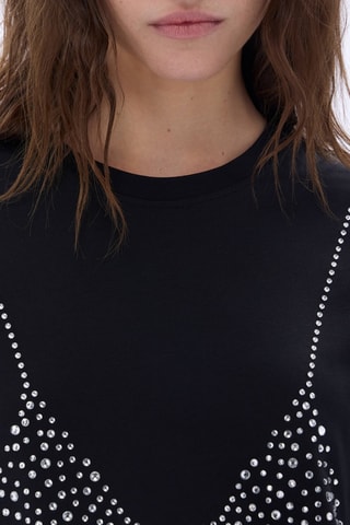 T-shirt en coton biologique -Noir