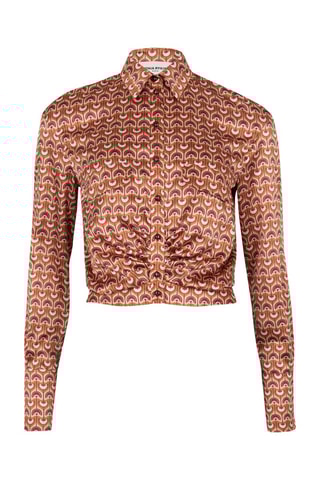 Blouse - Vieux rose et orange