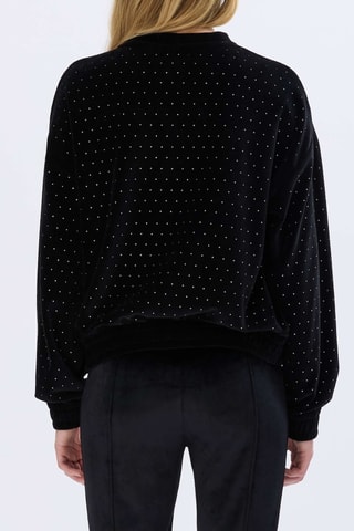 Sweat en velours - Noir