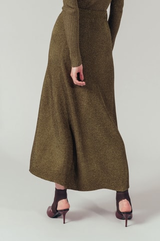 Jupe trapèze - Jaune