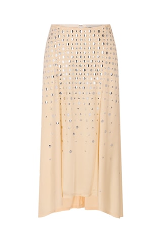 Jupe midi - Beige