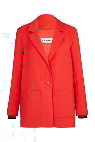 Blazer oversize en laine - Corail
