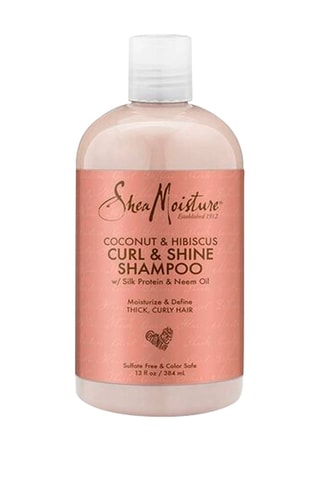 Shampoo voor Krullen en Glans met Kokosnoot en Hibiscus - Dik en Krullend Haar - 384 ml