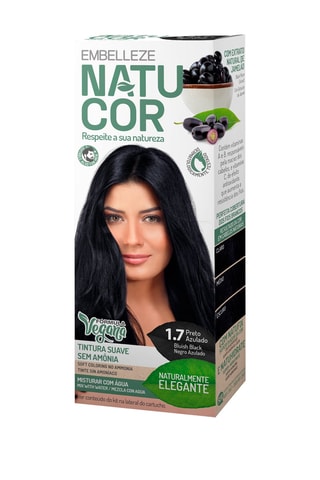 Set Natuurlijke Haarverf 1,7 Zwart - 100 g