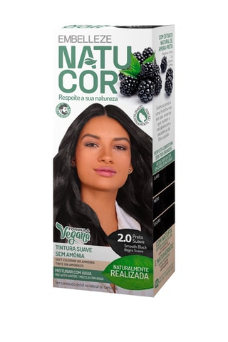 Set Natuurlijke Haarverf 2,0 Zwart - 100 g