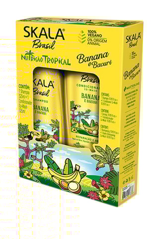 Set shampoo en conditioner Banaan en Bacuri - Droog & Beschadigd Haar- 2-delig