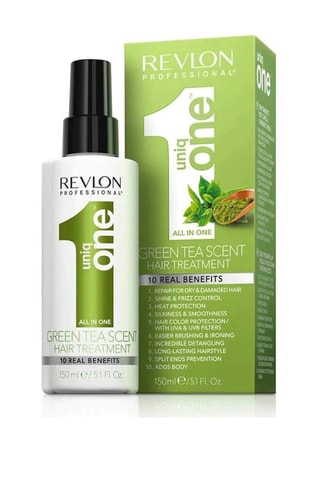 Leave-in Conditioner met Groene Thee Uniq One - Droog, Beschadigd & Krullend Haar - 150 ml 