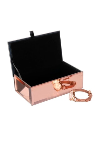 Guarda-joias Dourado-rosa